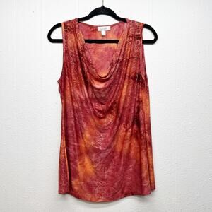 DressBarn Cowl Neck Y2K Top Womens XL Fairy Grunge Party Preppy Whimsigoth 90s